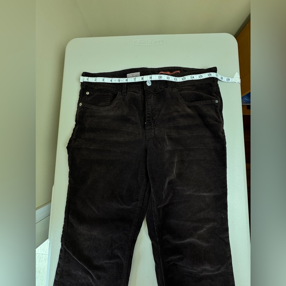 Anthropologie The Yaya Mid-Rise Corduroy Crop Flare Jeans by Pilcro SZ 31 - Picture 11 of 11